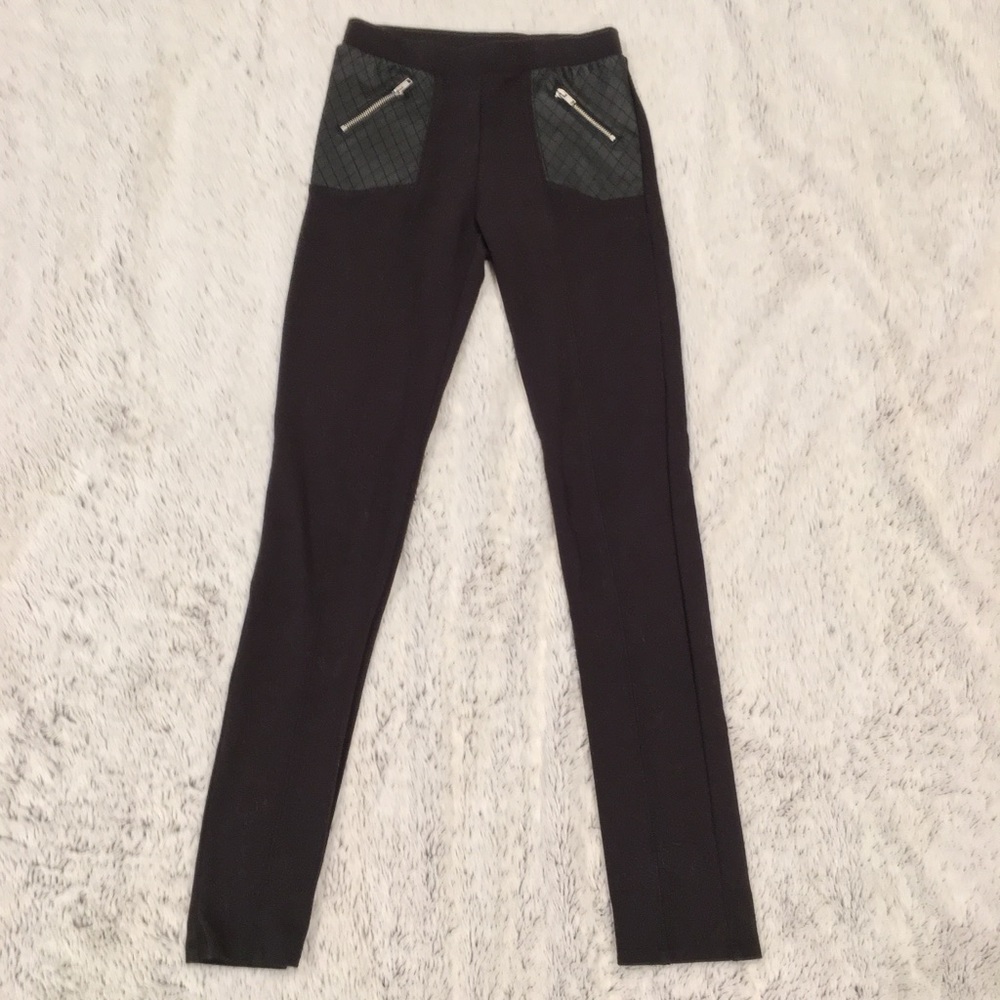 💕 Girls Black Pleated Leggings 💕